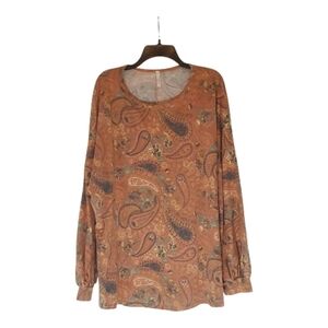 🎆Super Soft Paisley Print Top Size 3X